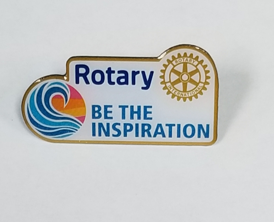 Rotary Theme Lapel Pin Economy Printed Rotary 20182019